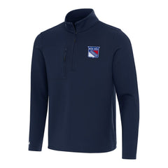 New York Rangers Antigua Insider Quarter-Zip Top - Navy Tops
