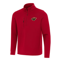 Minnesota Wild Antigua Insider Quarter-Zip Top - Red Tops