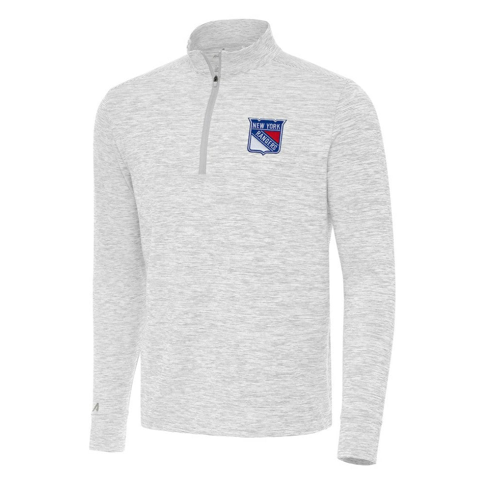New York Rangers Antigua Cause Quarter-Zip Top - Gray Tops