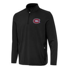 Montreal Canadiens Antigua Perilous Quarter-Zip Sweatshirt - Black Sweatshirts