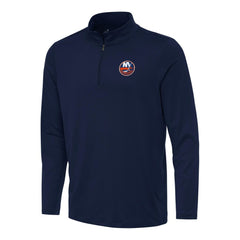 New York Islanders Antigua Reprocess Quarter-Zip Top - Navy Tops
