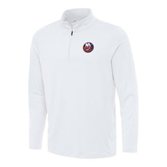New York Islanders Antigua Reprocess Quarter-Zip Top - White Tops