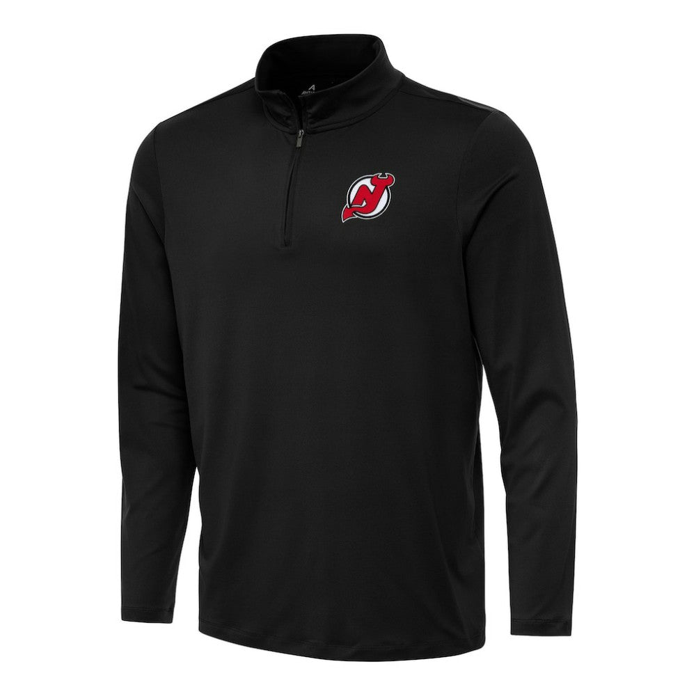 New Jersey Devils Antigua Reprocess Quarter-Zip Top - Black Jerseys