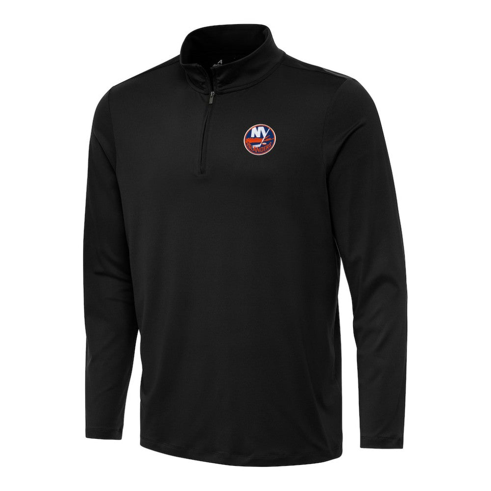 New York Islanders Antigua Reprocess Quarter-Zip Top - Black Tops