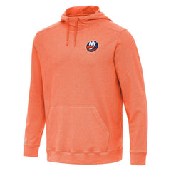 New York Islanders Antigua Cloud Pullover Hoodie - Heather Orange Hoodies