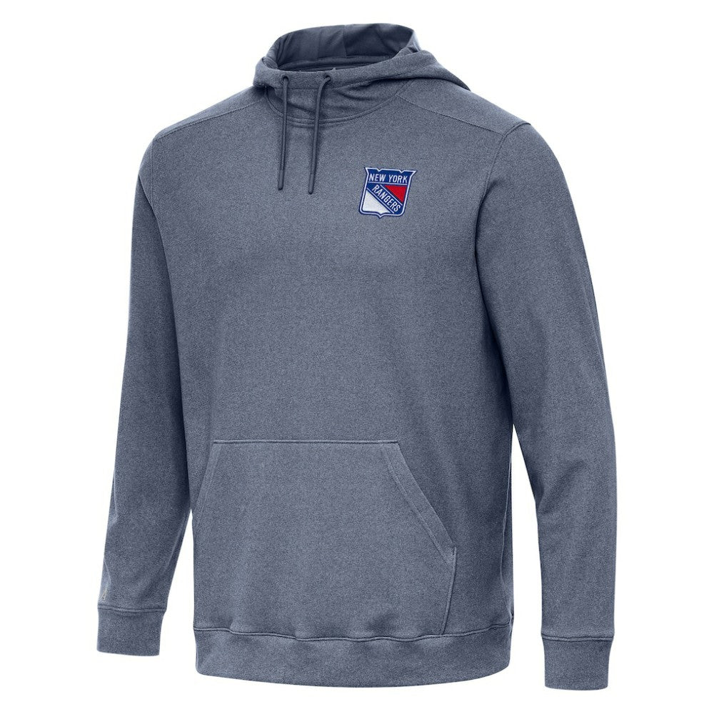 New York Rangers Antigua Cloud Pullover Hoodie - Heather Navy Hoodies