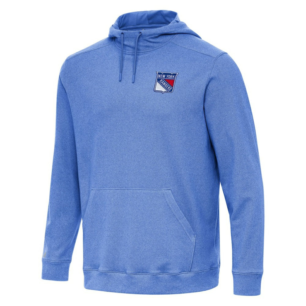New York Rangers Antigua Cloud Pullover Hoodie - Heather Royal Hoodies