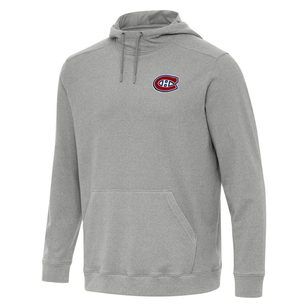 Montreal Canadiens Antigua Cloud Pullover Hoodie - Heather Gray Hoodies