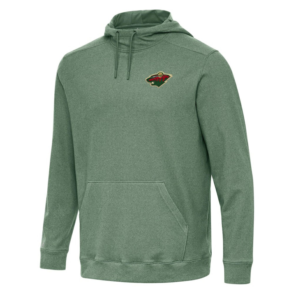 Minnesota Wild Antigua Cloud Pullover Hoodie - Hunter Green Hoodies