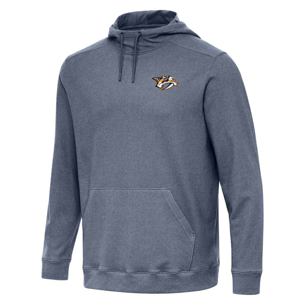 Nashville Predators Antigua Cloud Pullover Hoodie - Heather Navy Hoodies