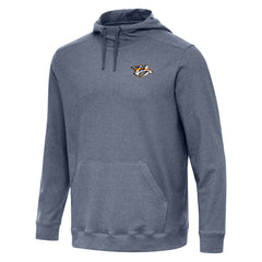 Nashville Predators Antigua Cloud Pullover Hoodie - Heather Navy Hoodies