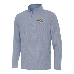 Nashville Predators Antigua Twine Quarter-Zip Top - Navy Tops