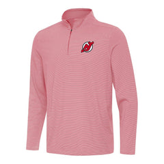 New Jersey Devils Antigua Twine Quarter-Zip Top - Red Jerseys