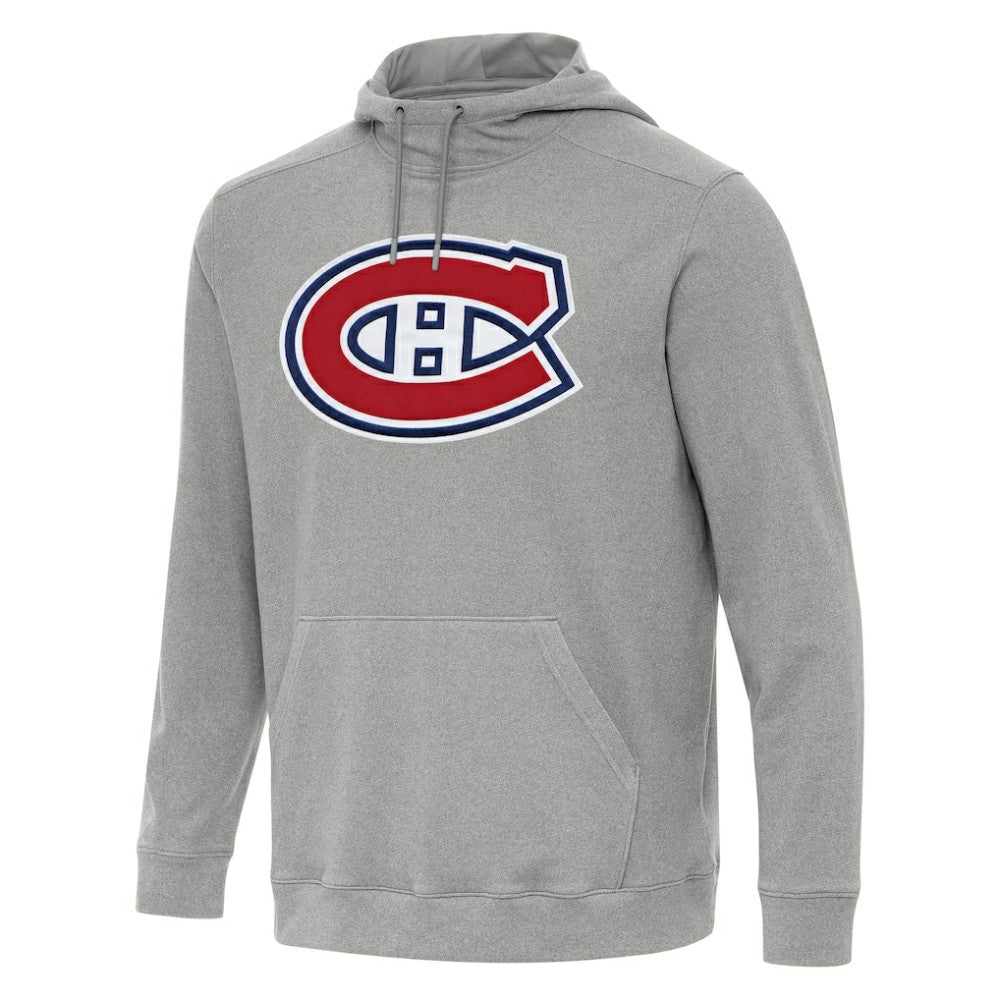 Montreal Canadiens Antigua Cloud Pullover Hoodie - Heather Gray Hoodies