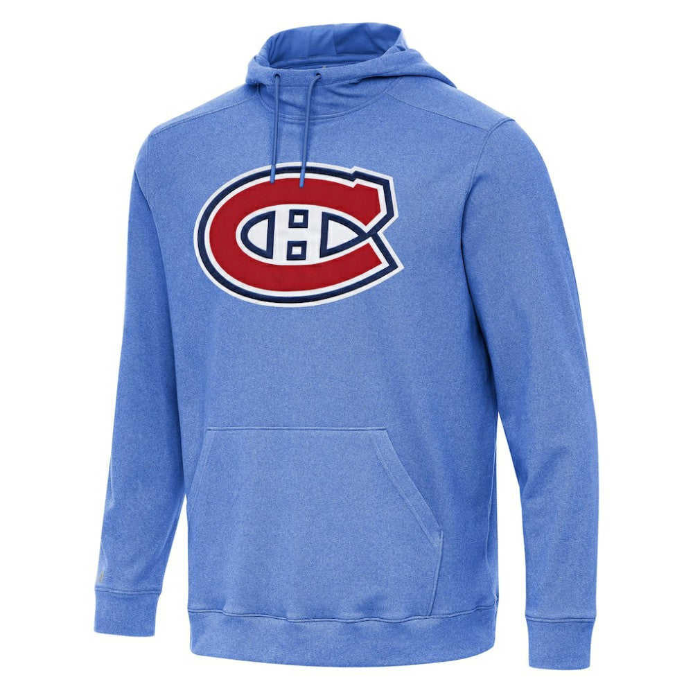 Montreal Canadiens Antigua Cloud Pullover Hoodie - Heather Royal Hoodies