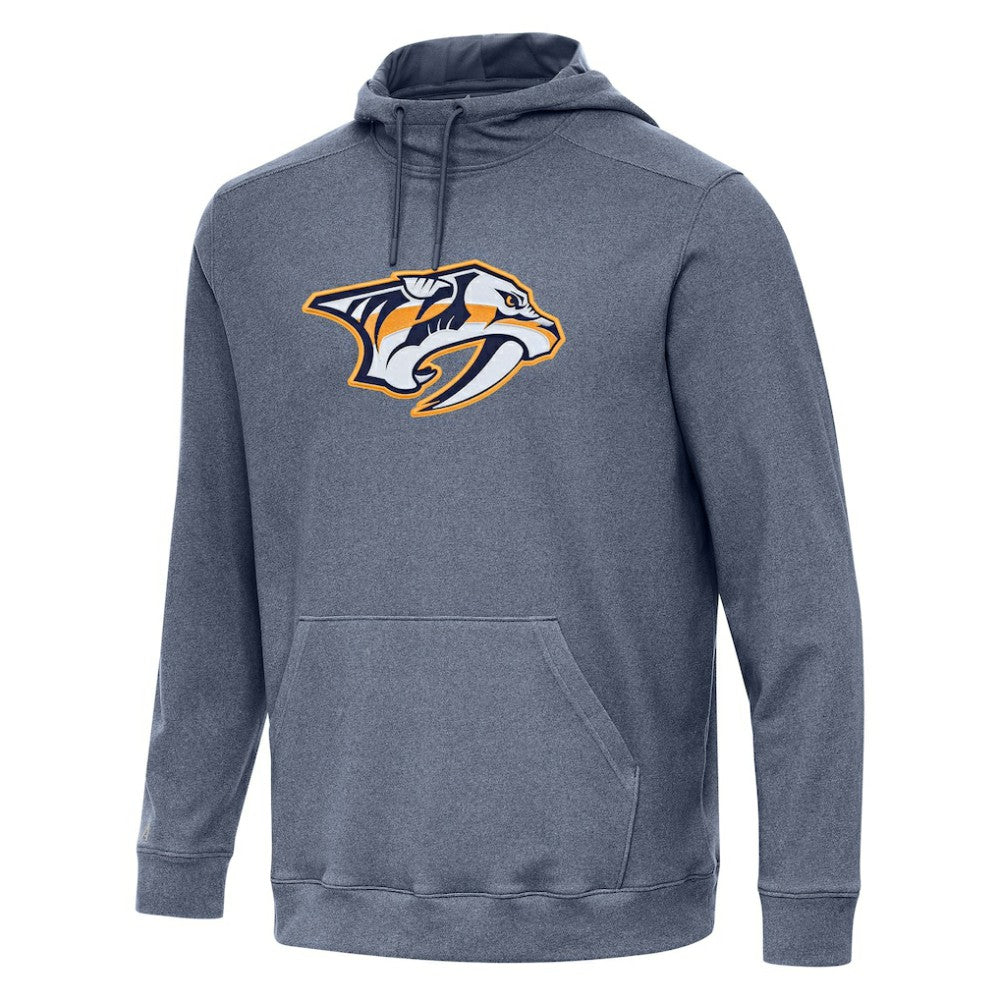 Nashville Predators Antigua Cloud Pullover Hoodie - Heather Navy Hoodies