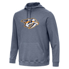 Nashville Predators Antigua Cloud Pullover Hoodie - Heather Navy Hoodies