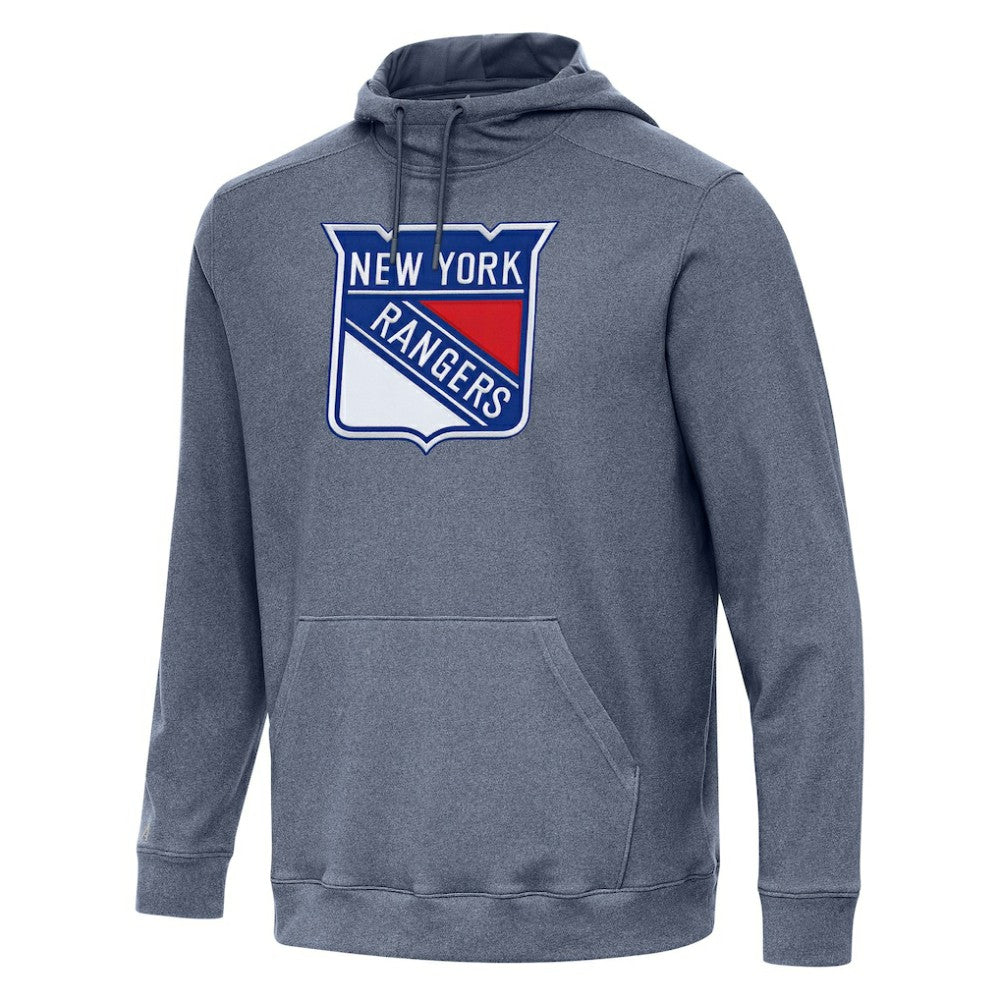 New York Rangers Antigua Cloud Pullover Hoodie - Heather Navy Hoodies