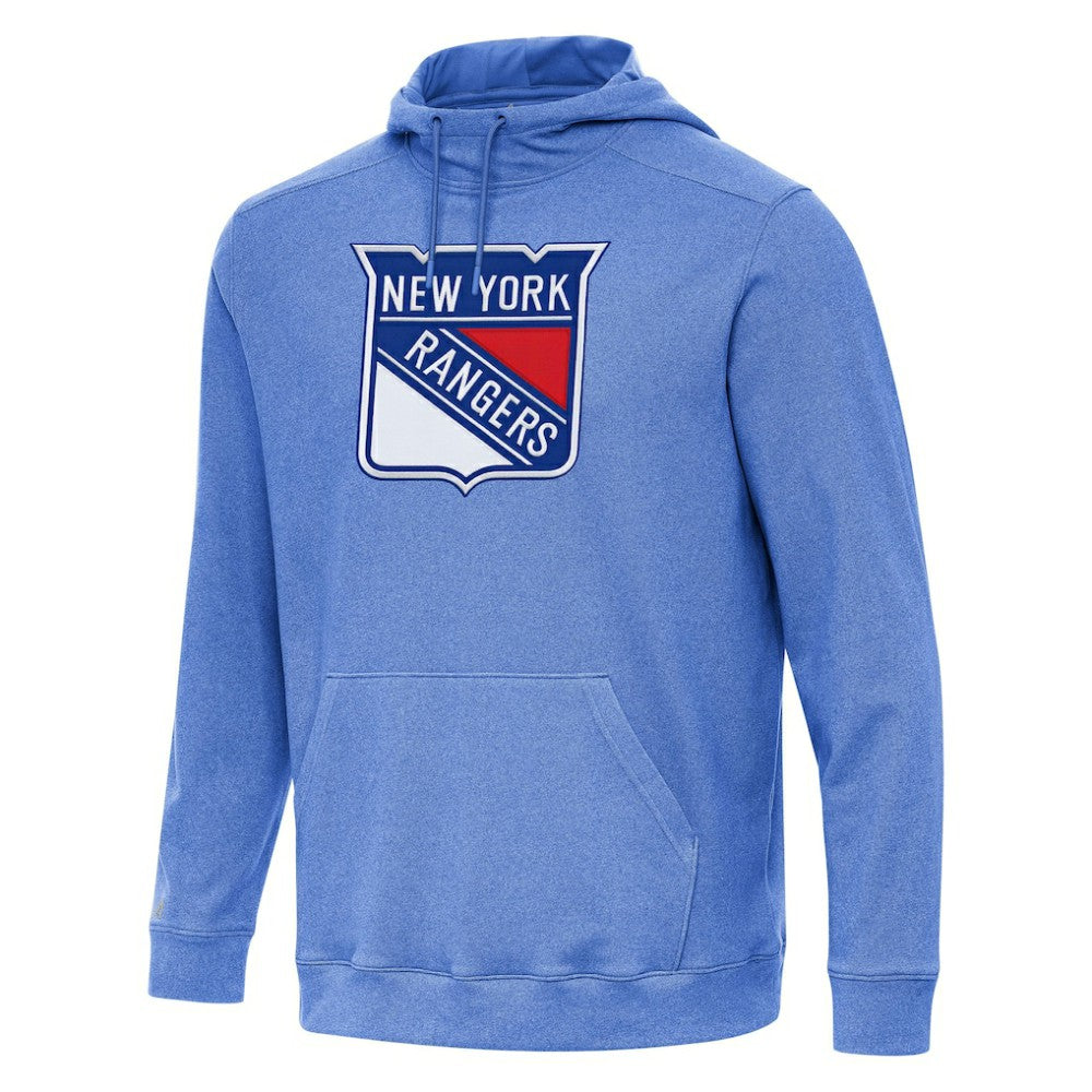 New York Rangers Antigua Cloud Pullover Hoodie - Heather Royal Hoodies