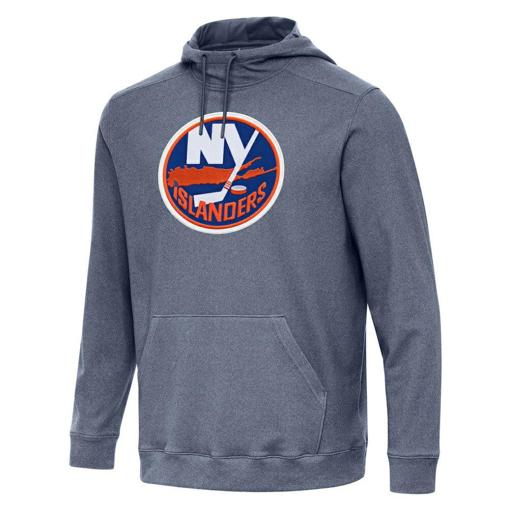 New York Islanders Antigua Cloud Pullover Hoodie - Heather Navy Hoodies