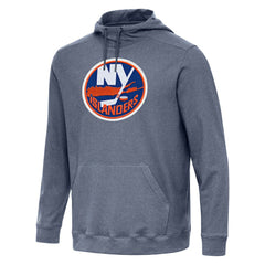 New York Islanders Antigua Cloud Pullover Hoodie - Heather Navy Hoodies