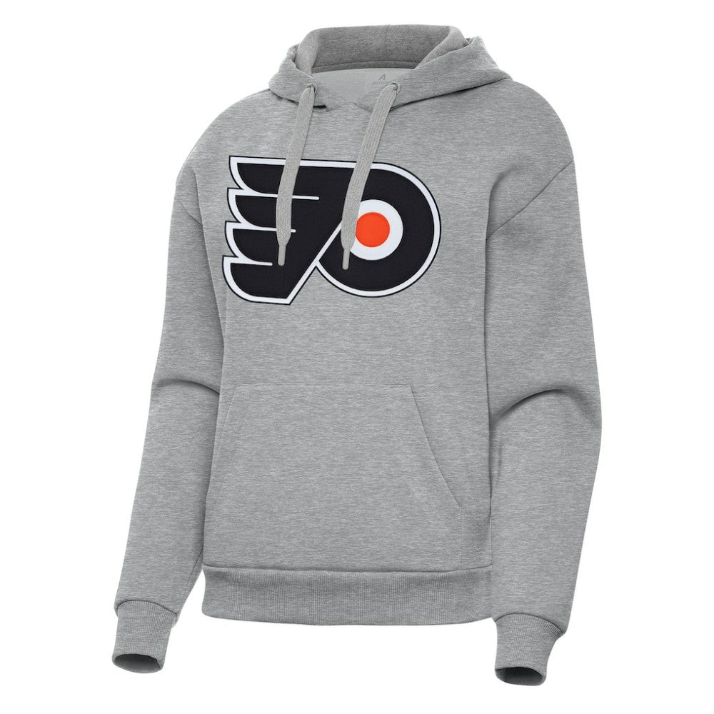 Philadelphia Flyers Antigua Women's Victory Pullover Hoodie - Heather Gray Hoodies