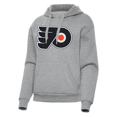 Philadelphia Flyers Antigua Women's Victory Pullover Hoodie - Heather Gray Hoodies