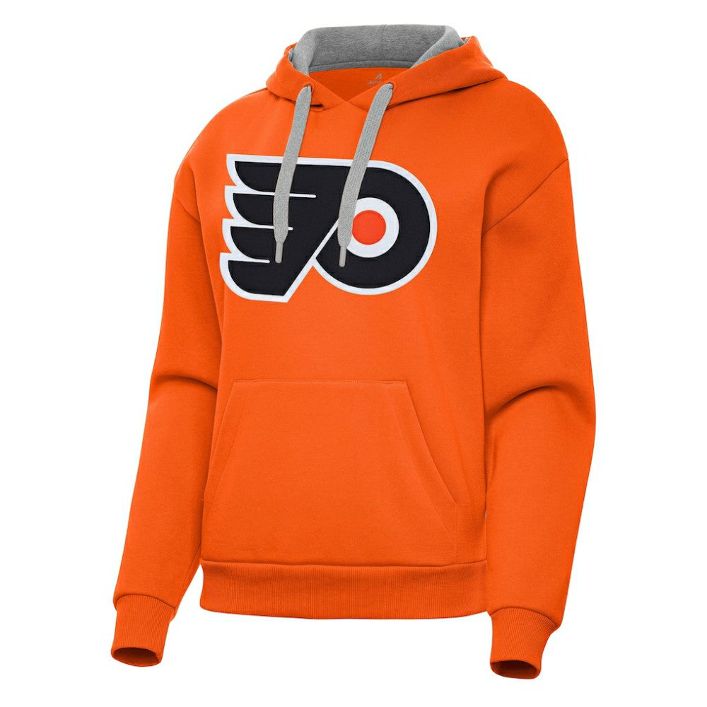 Philadelphia Flyers Antigua Women's Victory Pullover Hoodie - Orange Hoodies