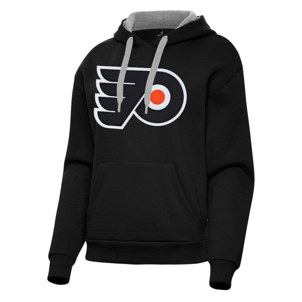Philadelphia Flyers Antigua Women's Victory Pullover Hoodie - Black Hoodies