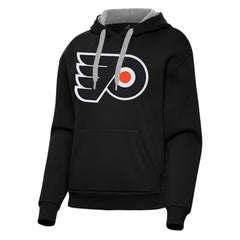 Philadelphia Flyers Antigua Women's Victory Pullover Hoodie - Black Hoodies