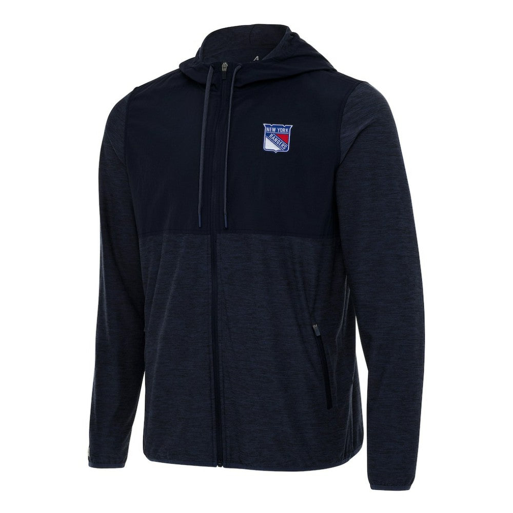 New York Rangers Antigua Sway Full-Zip Hoodie Jacket - Navy Hoodies
