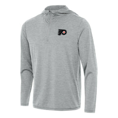 Philadelphia Flyers Antigua Tidy Quarter-Zip Hoodie - Heather Gray Hoodies