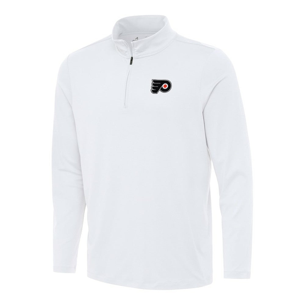 Philadelphia Flyers Antigua Reprocess Quarter-Zip Top - White Tops