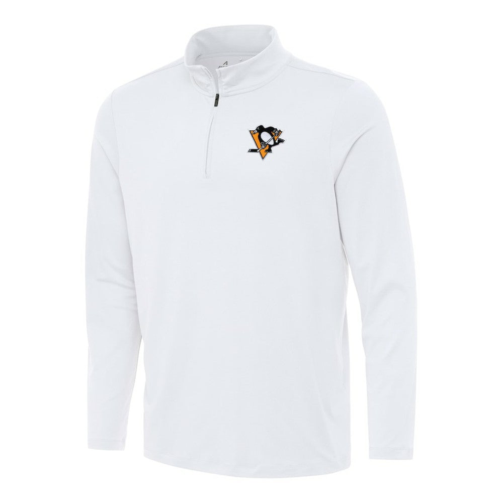 Pittsburgh Penguins Antigua Reprocess Quarter-Zip Top - White Tops