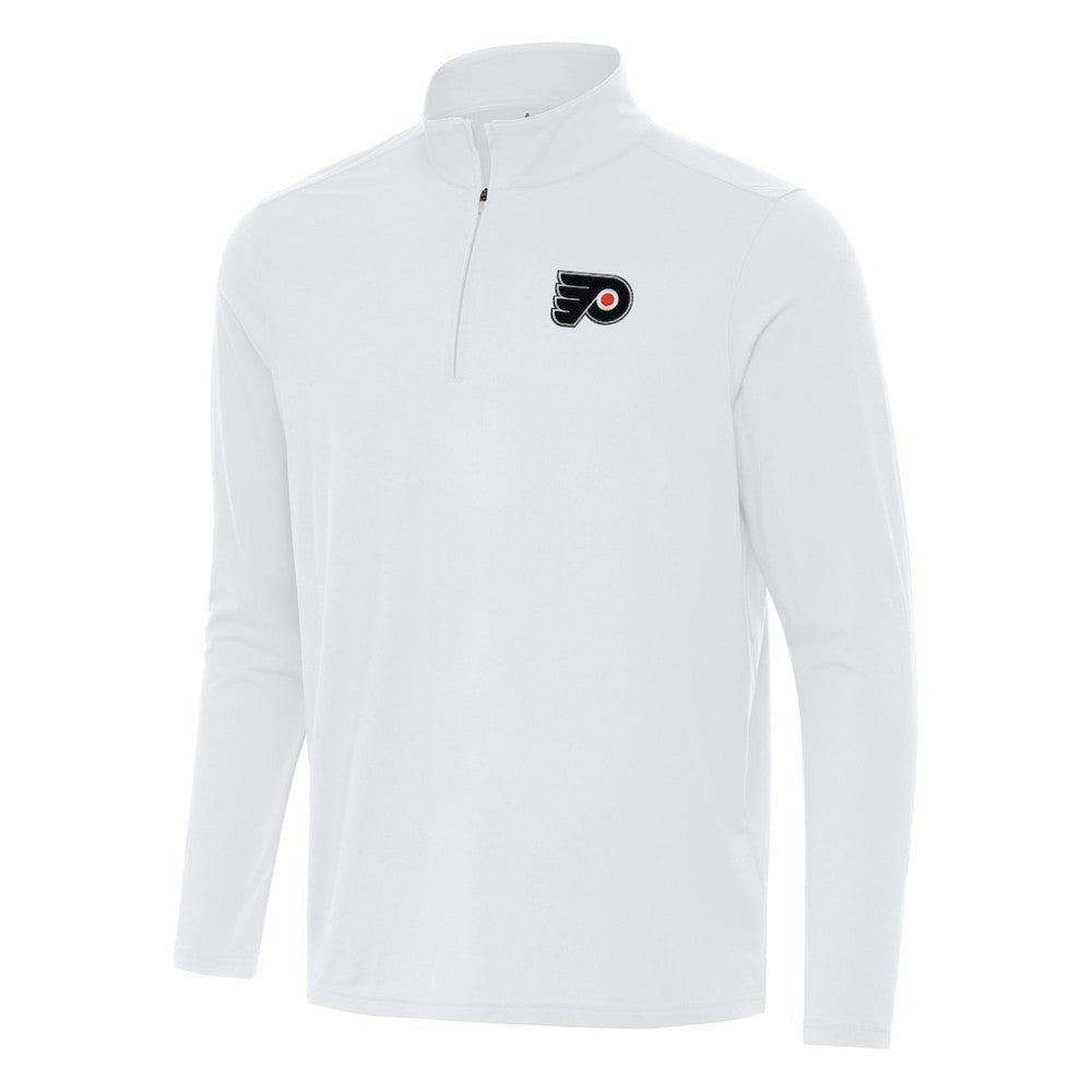 Philadelphia Flyers Antigua Intent Quarter-Zip Top - White Tops