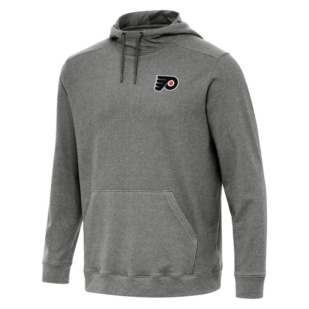Philadelphia Flyers Antigua Cloud Pullover Hoodie - Heather Black Hoodies