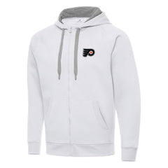 Philadelphia Flyers Antigua Big & Tall Victory Full-Zip Hoodie - White Hoodies