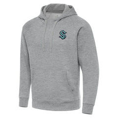 Seattle Kraken Antigua Big & Tall Victory Pullover Hoodie - Heather Gray Hoodies