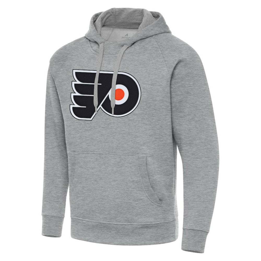 Philadelphia Flyers Antigua Big & Tall Victory Pullover Hoodie - Heather Gray Hoodies