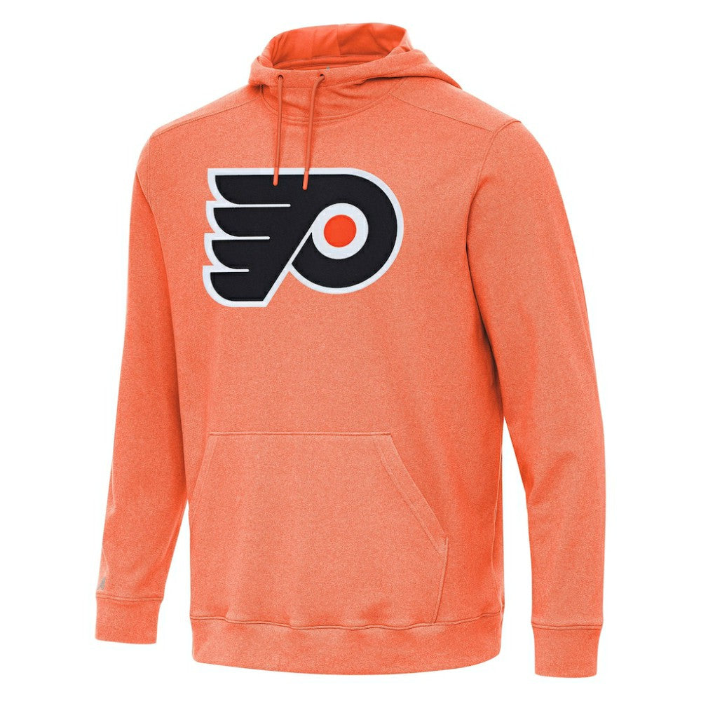 Philadelphia Flyers Antigua Cloud Pullover Hoodie - Heather Orange Hoodies