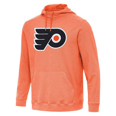 Philadelphia Flyers Antigua Cloud Pullover Hoodie - Heather Orange Hoodies