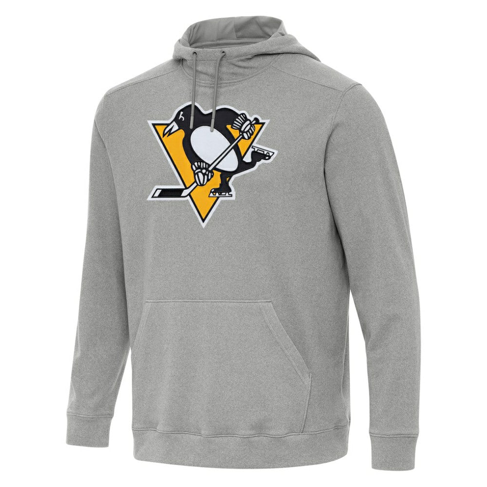 Pittsburgh Penguins Antigua Cloud Pullover Hoodie - Heather Gray Hoodies