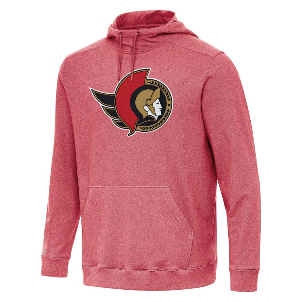 Ottawa Senators Antigua Cloud Pullover Hoodie - Heather Red Hoodies