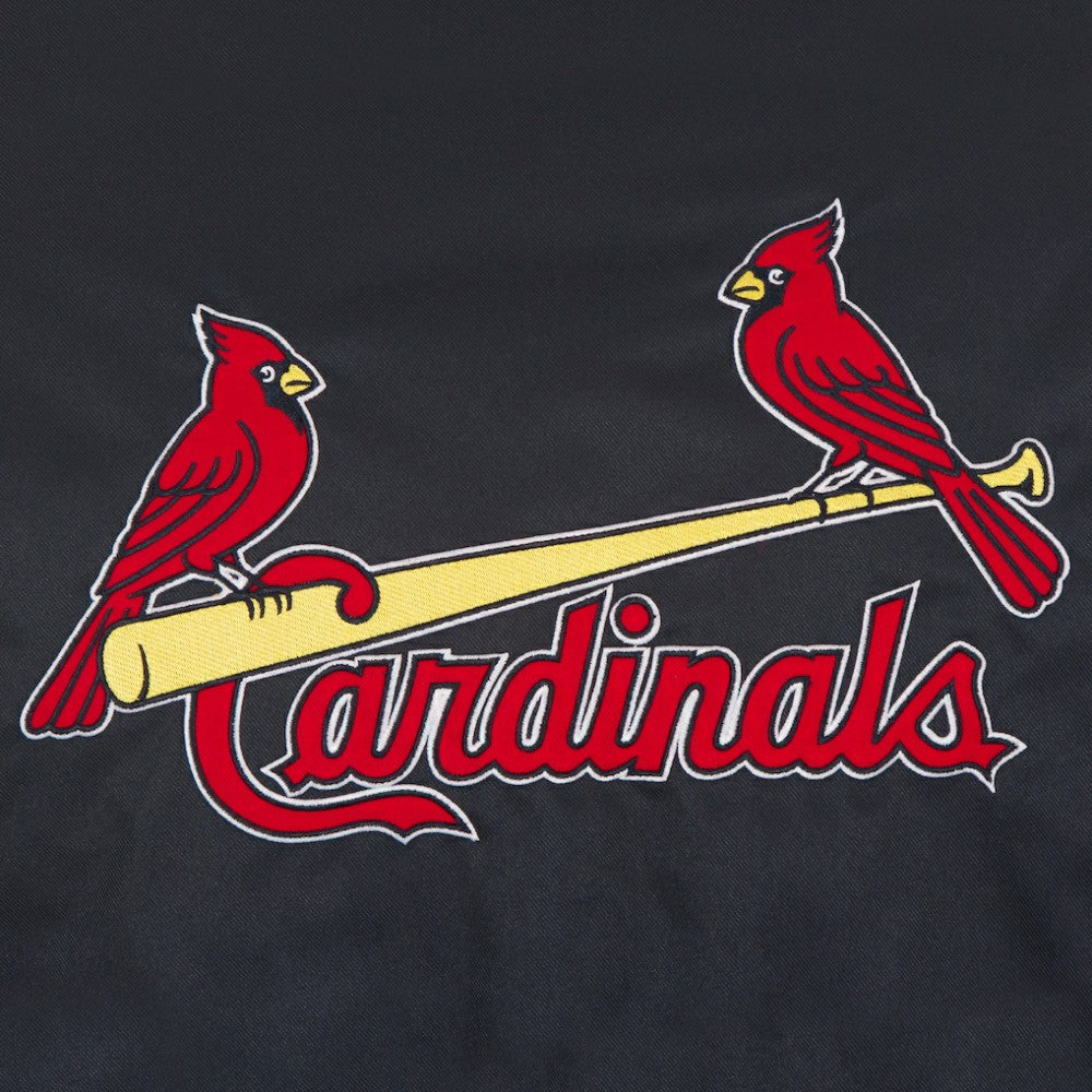 St. Louis Cardinals JH Design Youth Reversible Fleece Full-Snap Hoodie Jacket Black