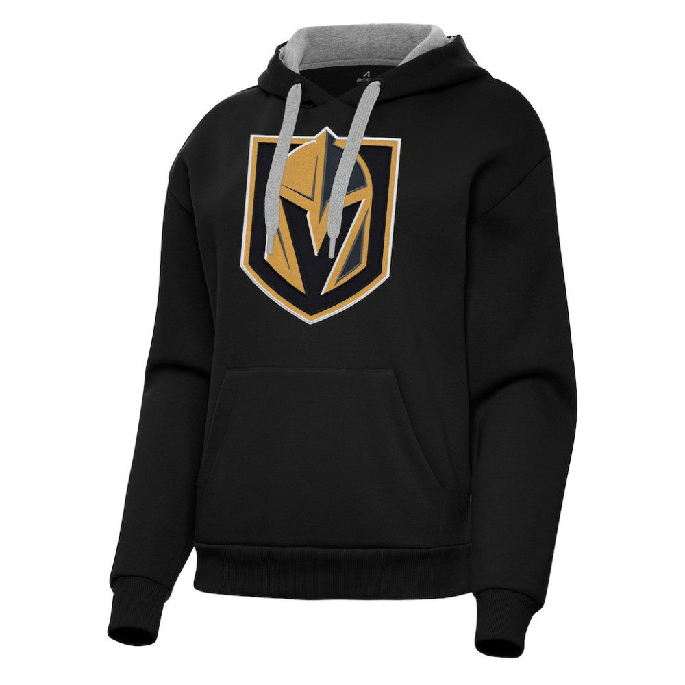 Vegas Golden Knights Antigua Women's Victory Pullover Hoodie - Black Hoodies