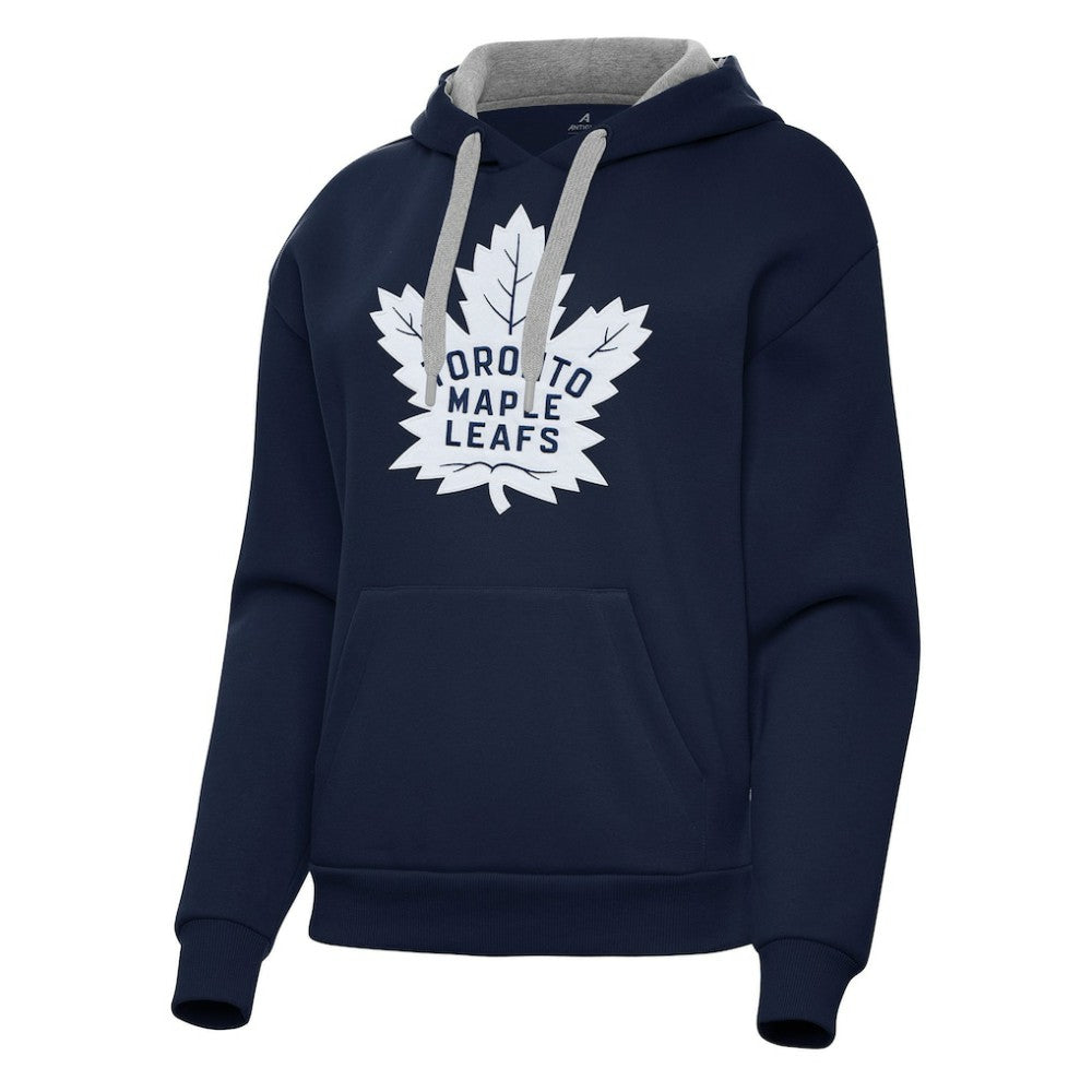 Toronto Maple Leafs Antigua Women's Victory Pullover Hoodie - Navy Hoodies