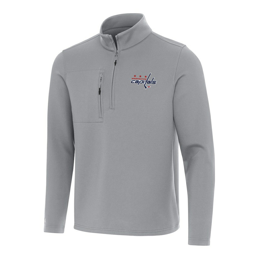 Washington Capitals Antigua Insider Quarter-Zip Top - Gray Tops