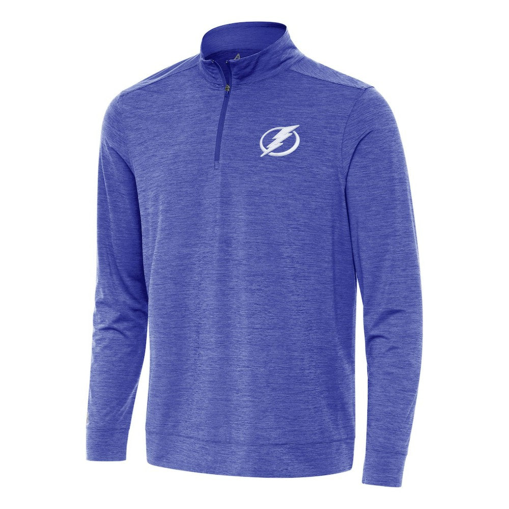 Tampa Bay Lightning Antigua Bright Quarter-Zip Top - Heather Royal Tops