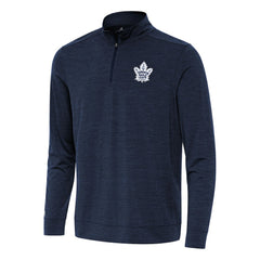 Toronto Maple Leafs Antigua Bright Quarter-Zip Top - Heather Navy Tops