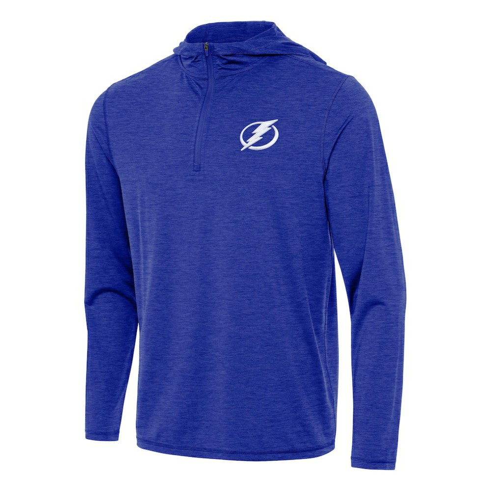 Tampa Bay Lightning Antigua Tidy Quarter-Zip Hoodie - Heather Royal Hoodies